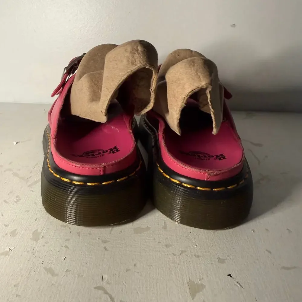 Dr Martens Pink Josef Nubuck Leather Sandals Grunge Goth Womens 8 US Doc Martens